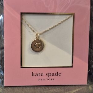 Kate Spade Gold Initial Necklace